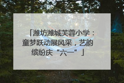 潍坊潍城芙蓉小学：童梦跃动展风采，艺韵缤纷庆“六一”