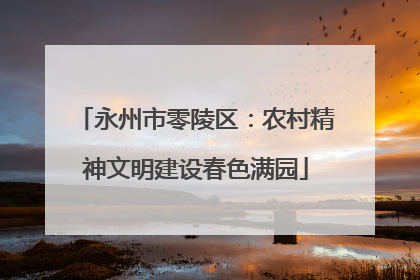 永州市零陵区：农村精神文明建设春色满园