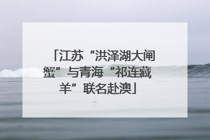 江苏“洪泽湖大闸蟹”与青海“祁连藏羊”联名赴澳