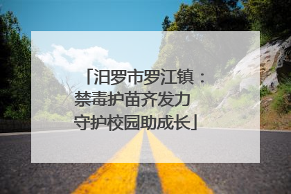 汨罗市罗江镇：禁毒护苗齐发力 守护校园助成长
