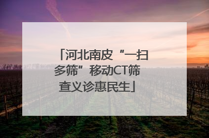 河北南皮“一扫多筛”移动CT筛查义诊惠民生