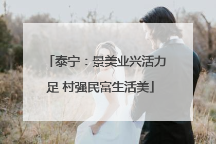 泰宁：景美业兴活力足 村强民富生活美