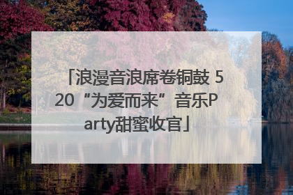 浪漫音浪席卷铜鼓 520“为爱而来”音乐Party甜蜜收官