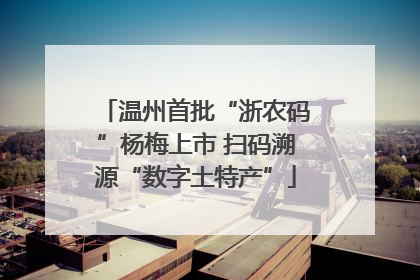 温州首批“浙农码”杨梅上市 扫码溯源“数字土特产”