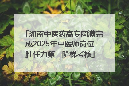 湖南中医药高专圆满完成2025年中医师岗位胜任力第一阶梯考核