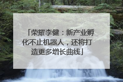 荣耀李健：新产业孵化不止机器人，还将打造更多增长曲线