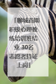 聊城首期积极心理教练培训班结业 30名志愿者持证上岗