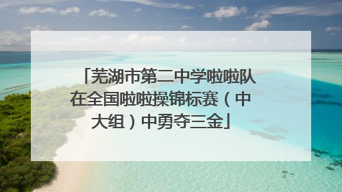 芜湖市第二中学啦啦队在全国啦啦操锦标赛（中大组）中勇夺三金
