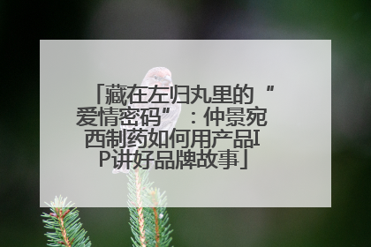 藏在左归丸里的“爱情密码”：仲景宛西制药如何用产品IP讲好品牌故事