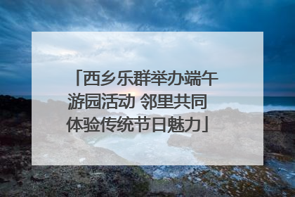 西乡乐群举办端午游园活动 邻里共同体验传统节日魅力