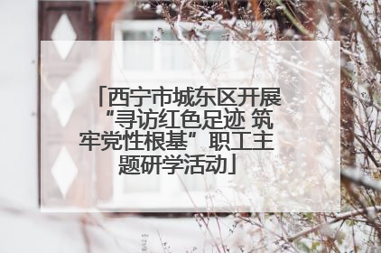 西宁市城东区开展“寻访红色足迹 筑牢党性根基”职工主题研学活动