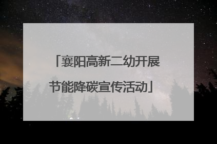 襄阳高新二幼开展节能降碳宣传活动