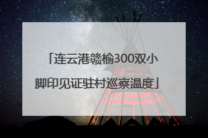 连云港赣榆300双小脚印见证驻村巡察温度