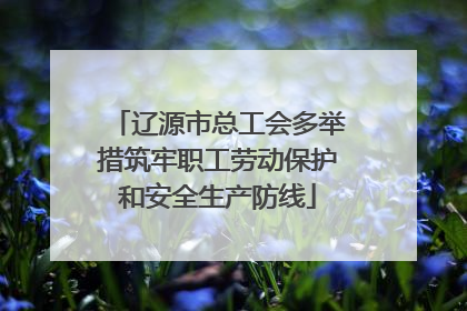 辽源市总工会多举措筑牢职工劳动保护和安全生产防线