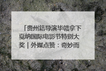 贵州籍导演毕赣拿下戛纳国际电影节特别大奖｜外媒点赞：奇妙而广阔的纯粹电影梦