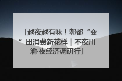 越夜越有味！郫都“变”出消费新花样｜不夜川渝·夜经济调研行