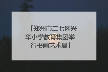 郑州市二七区兴华小学教育集团举行书画艺术展
