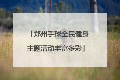 郑州手球全民健身主题活动丰富多彩