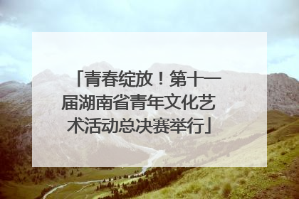 青春绽放！第十一届湖南省青年文化艺术活动总决赛举行