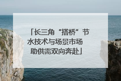 长三角“搭桥”节水技术与场景市场 助供需双向奔赴