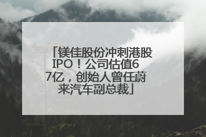 镁佳股份冲刺港股IPO！公司估值67亿，创始人曾任蔚来汽车副总裁
