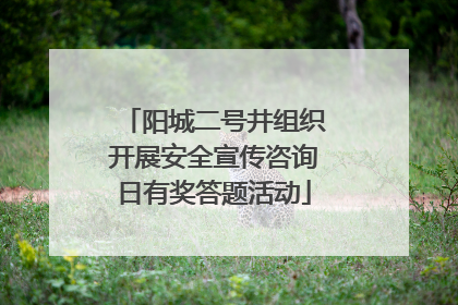 阳城二号井组织开展安全宣传咨询日有奖答题活动