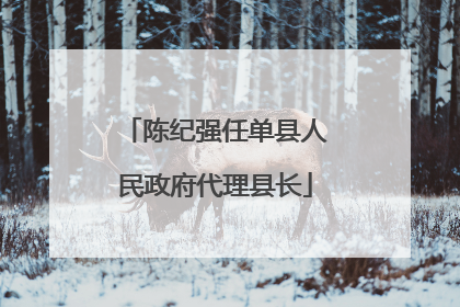 陈纪强任单县人民政府代理县长