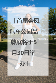 首届金凤汽车公园品牌展将于5月30日举办