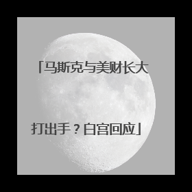 马斯克与美财长大打出手？白宫回应