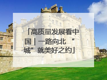 高质量发展看中国｜一路向北 “城”就美好之约