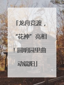 龙舟竞渡，“花神”亮相！圆明园里曲动端阳