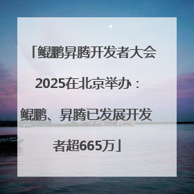 鲲鹏昇腾开发者大会2025在北京举办：鲲鹏、昇腾已发展开发者超665万
