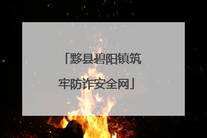 黟县碧阳镇筑牢防诈安全网