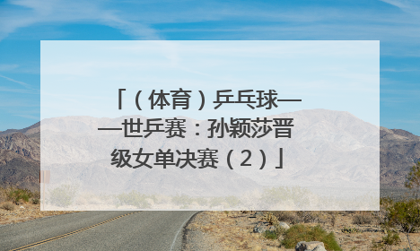 （体育）乒乓球——世乒赛：孙颖莎晋级女单决赛（2）