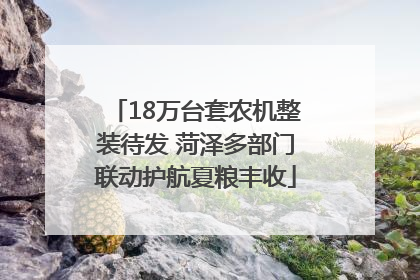 18万台套农机整装待发 菏泽多部门联动护航夏粮丰收
