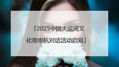 2025中国大运河文化带京杭对话活动启幕