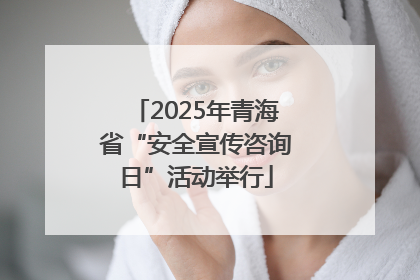 2025年青海省“安全宣传咨询日”活动举行