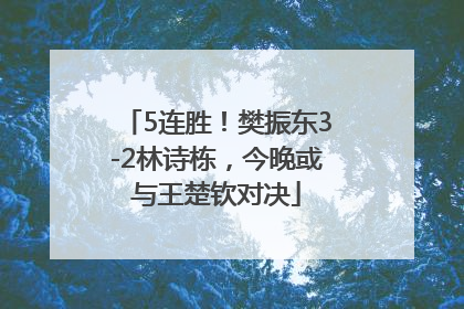 5连胜！樊振东3-2林诗栋，今晚或与王楚钦对决